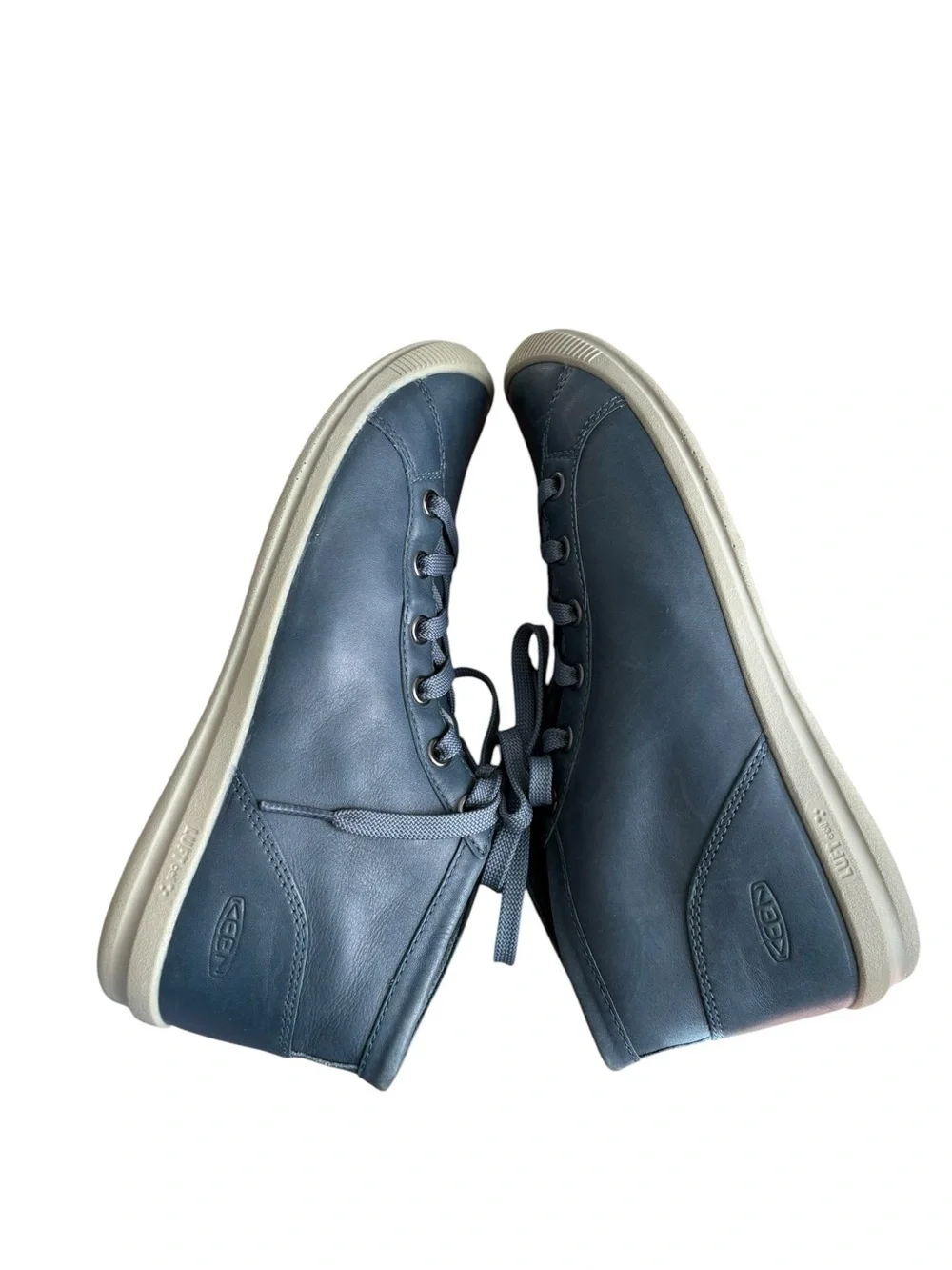 Lorelai Chukka blue leather Boots - Women's size 7.